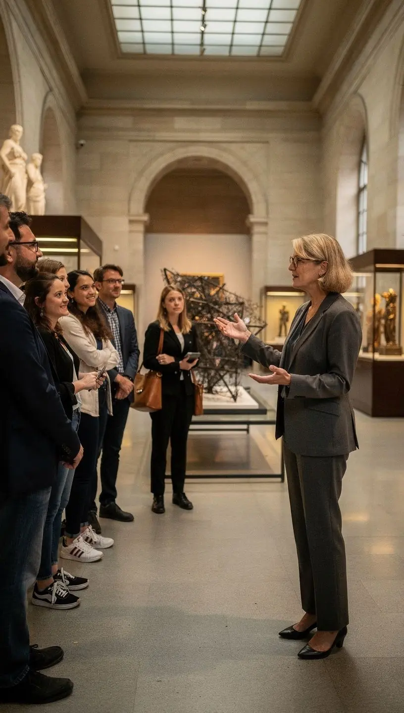Ein Kalender zeigt die geplanten Termine für Museumsbesuche und Veranstaltungen.