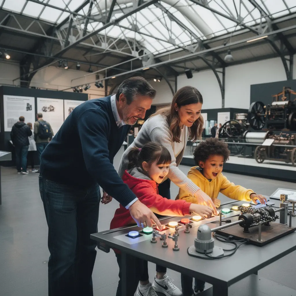 Familien genießen einen Tag im Freien während eines regionalen Festivals in Deutschland.